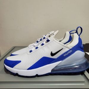 Nike Air Max 270 G Mens 10 Golf Shoes White Racer Blue CK6483-106 NO BOX